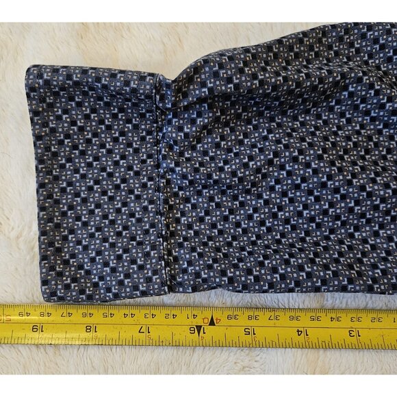 Ben Sherman Shirt Blue Pattern Print Button Down Collar Long Sleeve Medium - Picture 6 of 10